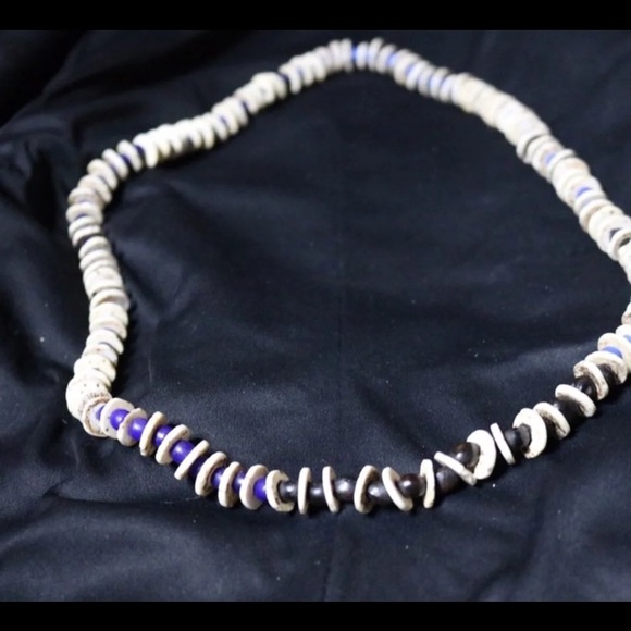 Ethiopian Ostrich Egg Necklace - Picture 2 of 3